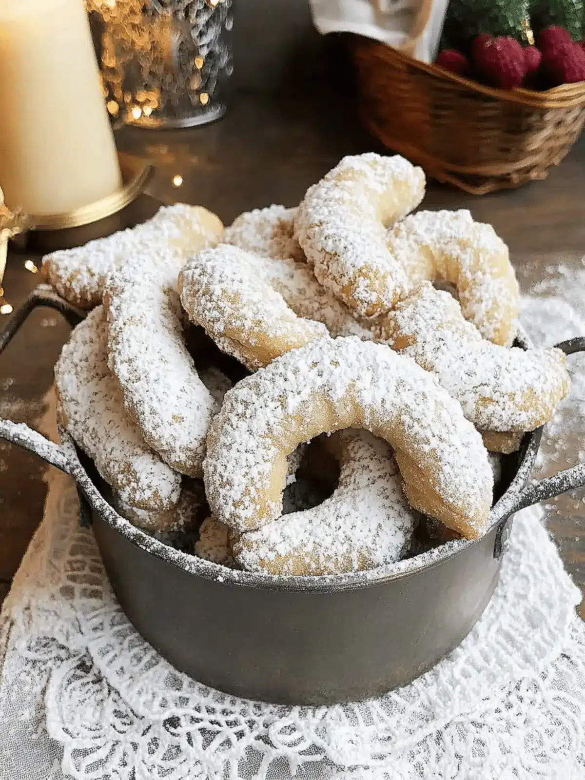 German Vanilla Crescent Cookies