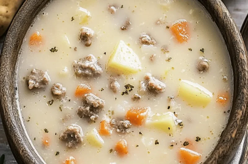 Creamy Potato Hamburger Soup