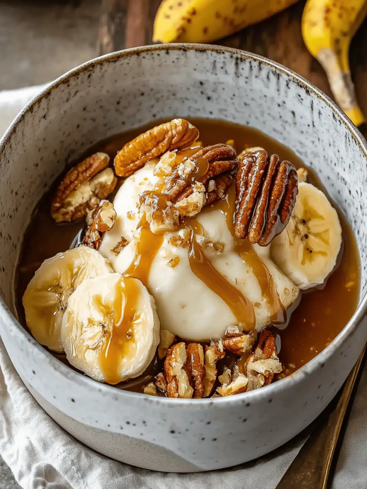 Banana Foster with Pecans & Caramel