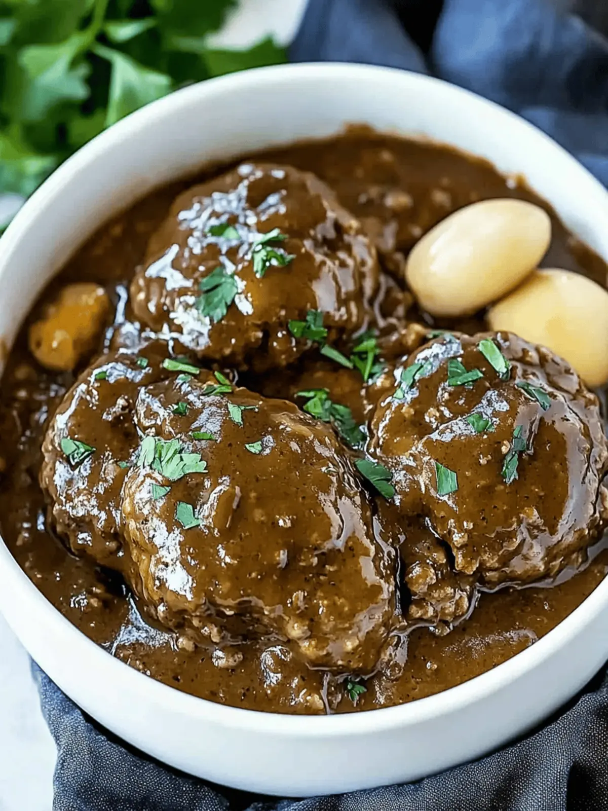 Slow Cooker Salisbury Steak
