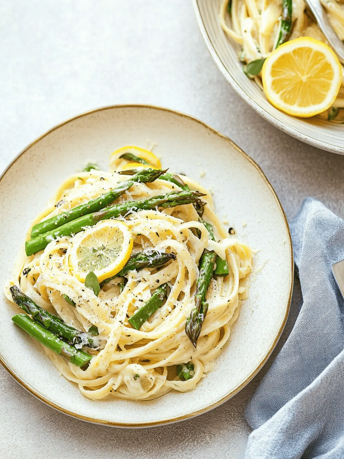 Vegan Lemon Asparagus Pasta
