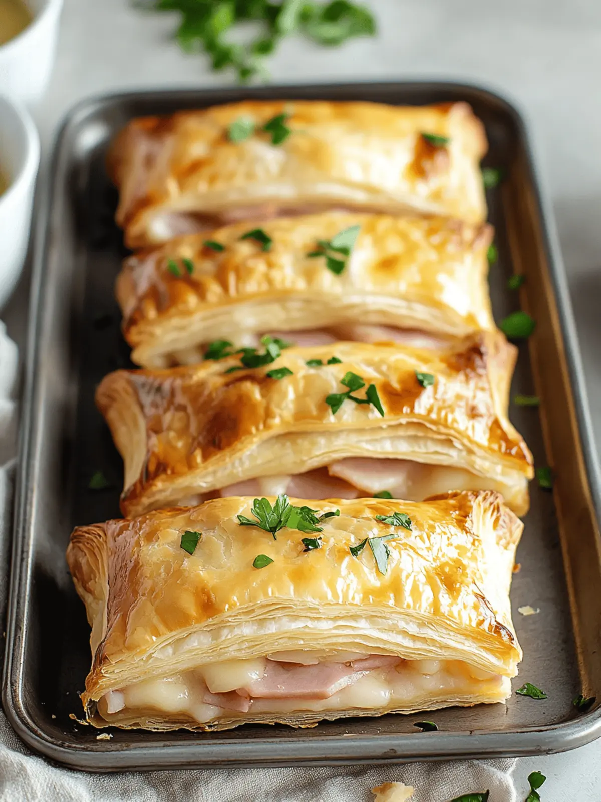 Irresistible Ham and Cheese Puff Pastry Pockets in Minutes 5 Ham and Cheese Puff Pastry Pockets