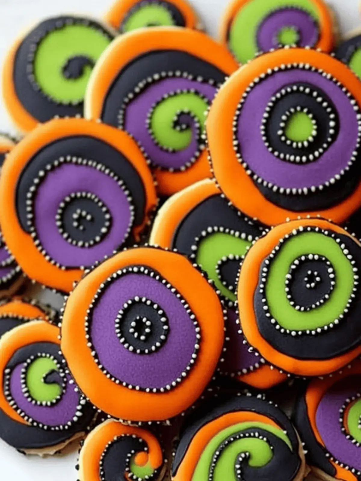 Halloween Pinwheel Sugar Cookies That Wow with Colorful Spirals 4 Halloween Pinwheel Sugar Cookies