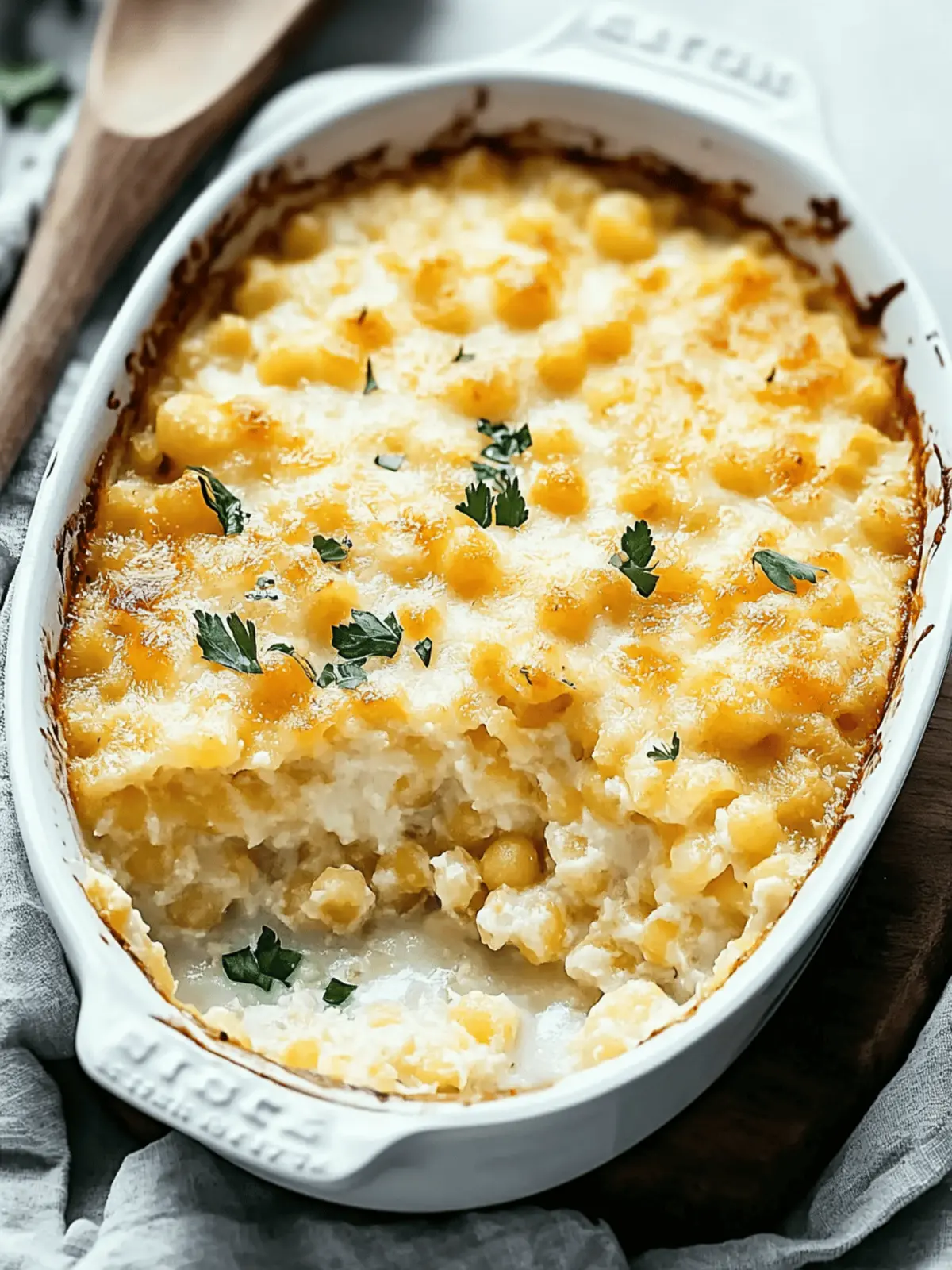 Cheesy Hominy Casserole