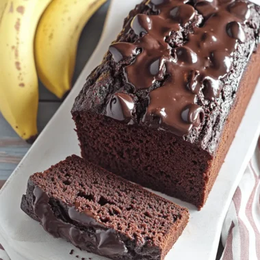 Triple Chocolate Banana Bread