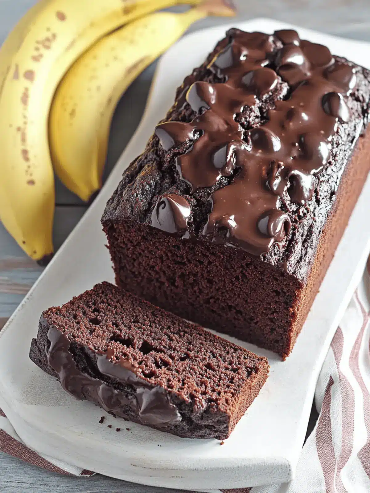 Triple Chocolate Banana Bread