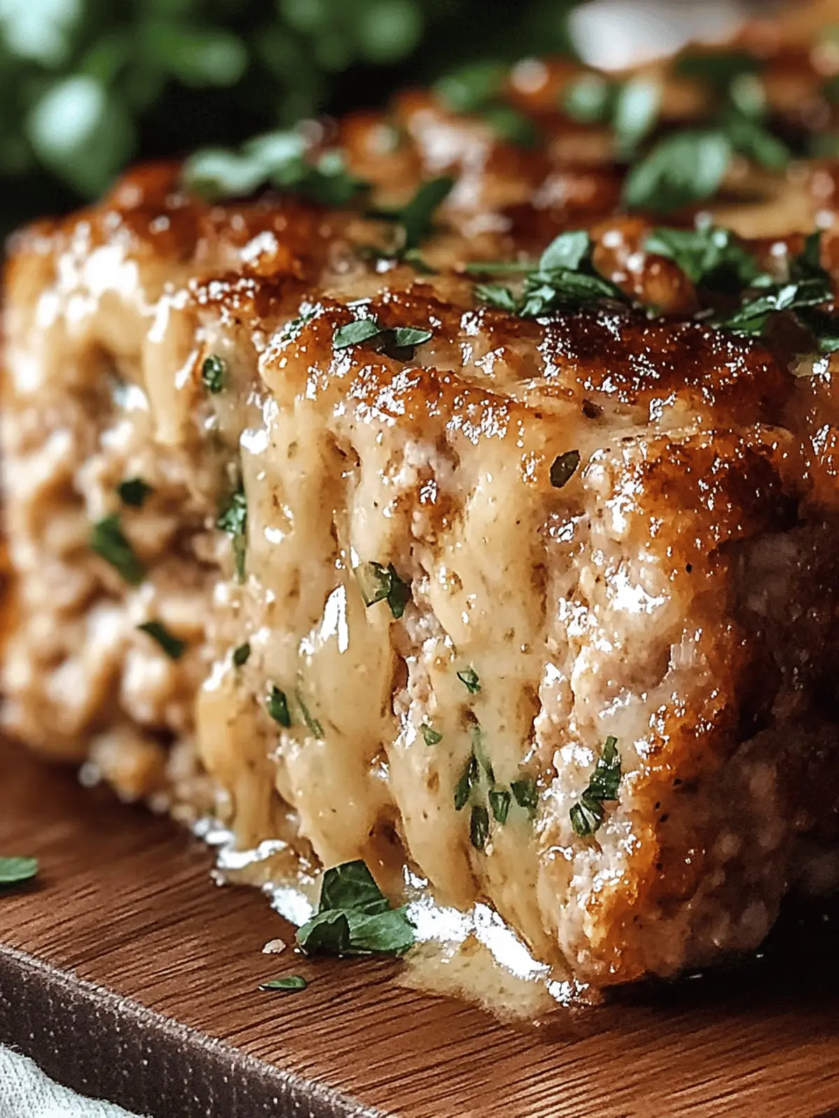 Garlic Parmesan Chicken Meatloaf: Comfort Food Reimagined 2 Garlic Parmesan Chicken Meatloaf