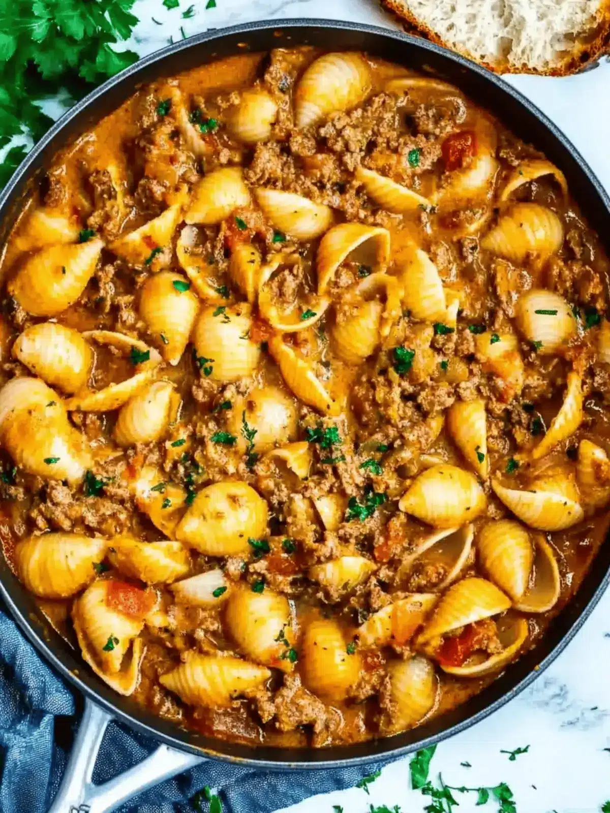 Creamy Beef and Shells: Quick Family Comfort in 30 Minutes 5 Creamy Beef and Shells