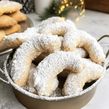 German Vanilla Crescent Cookies that Melt in Your Mouth 9 German Vanilla Crescent Cookies