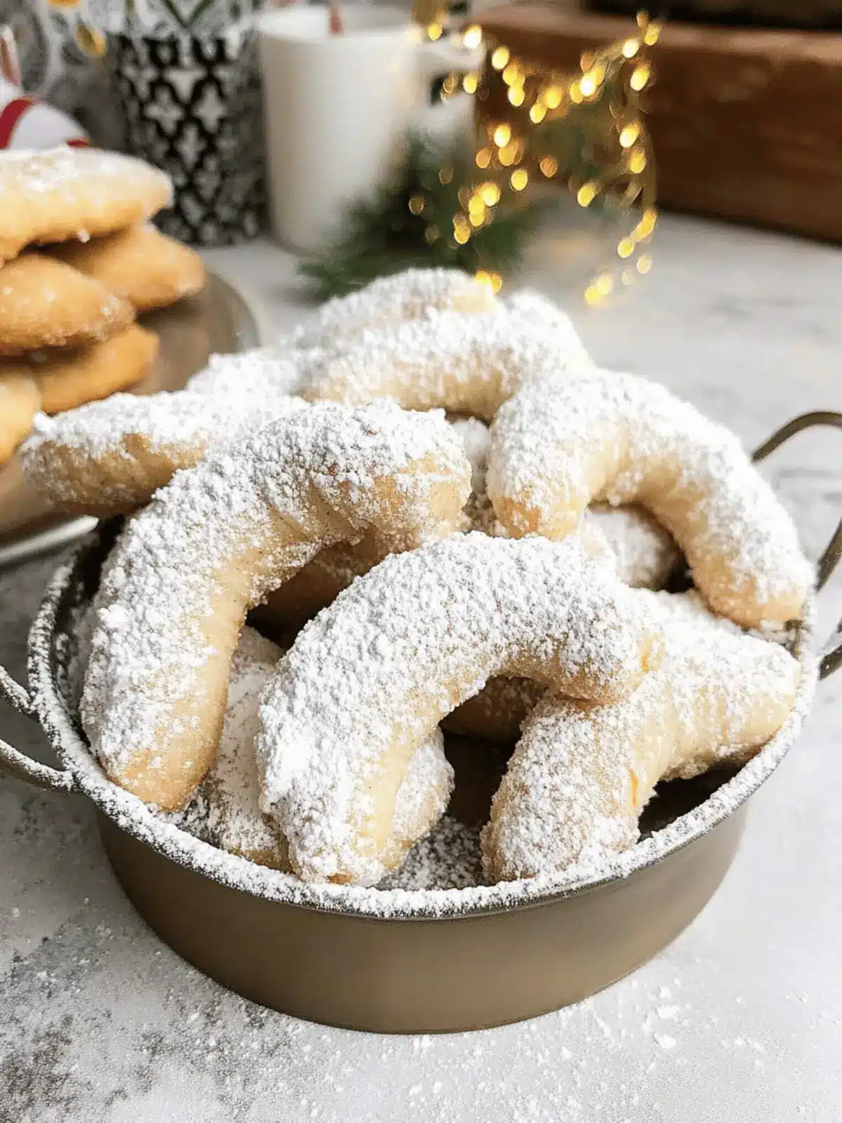 German Vanilla Crescent Cookies