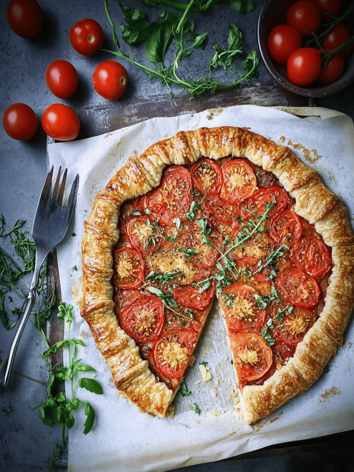 Irresistible Tomato Galette: A Homemade Slice of Heaven 2 Tomato Galette