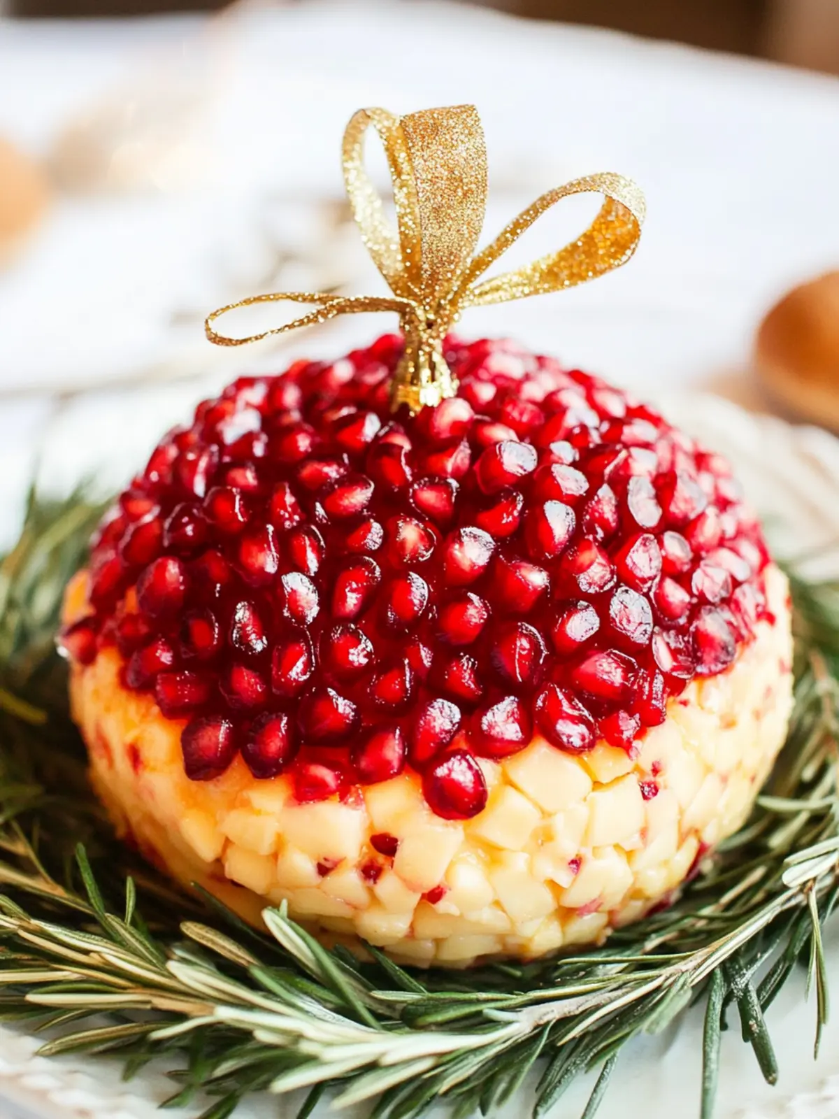 Pomegranate Christmas Cheese Ball