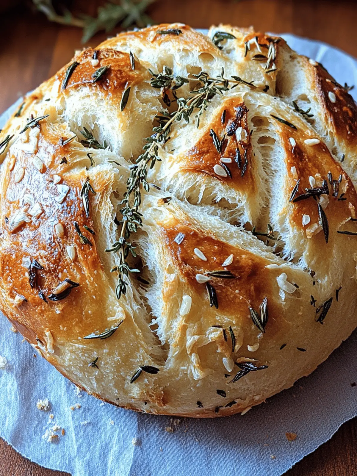 Garlic Herb Braided Bread