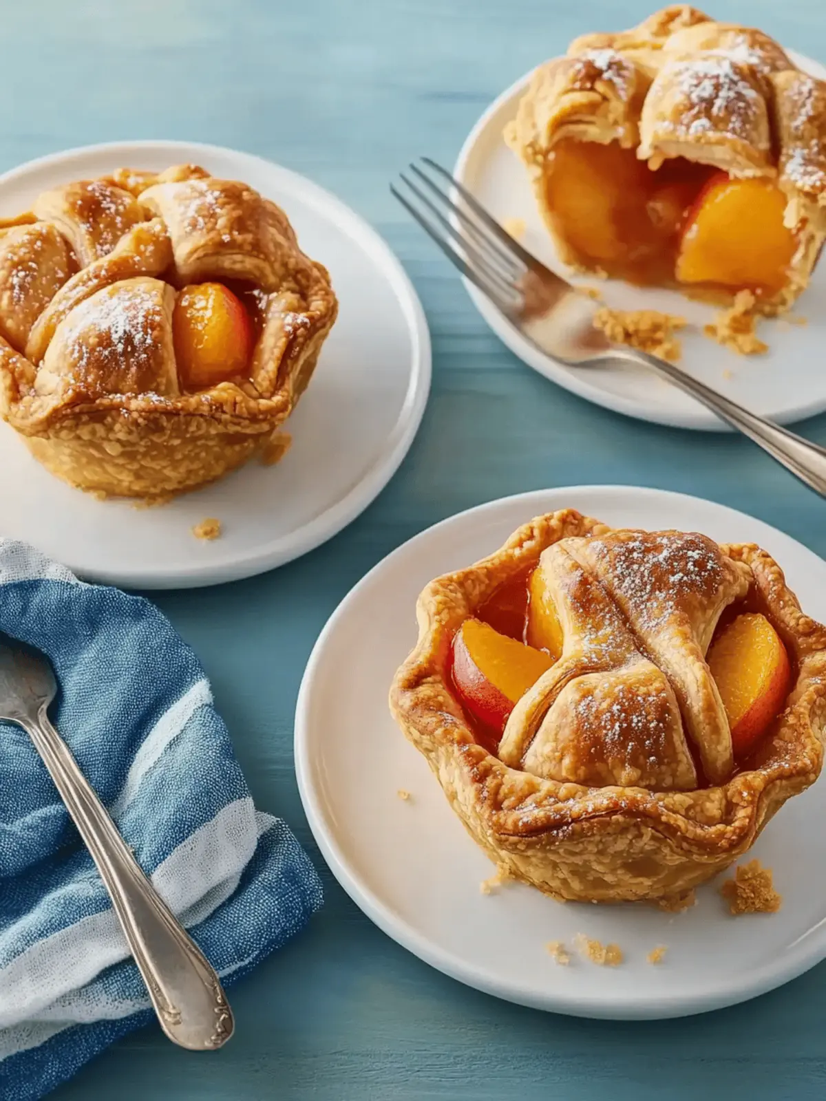 Delicious Individual Peach Pies for Sweet Summer Bliss 3 Individual Peach Pies