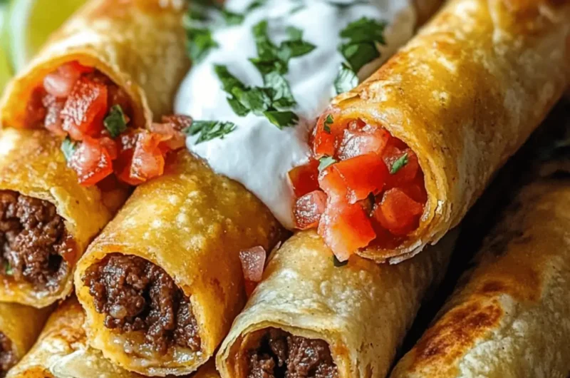 Beef Taquitos Crispy Rolls