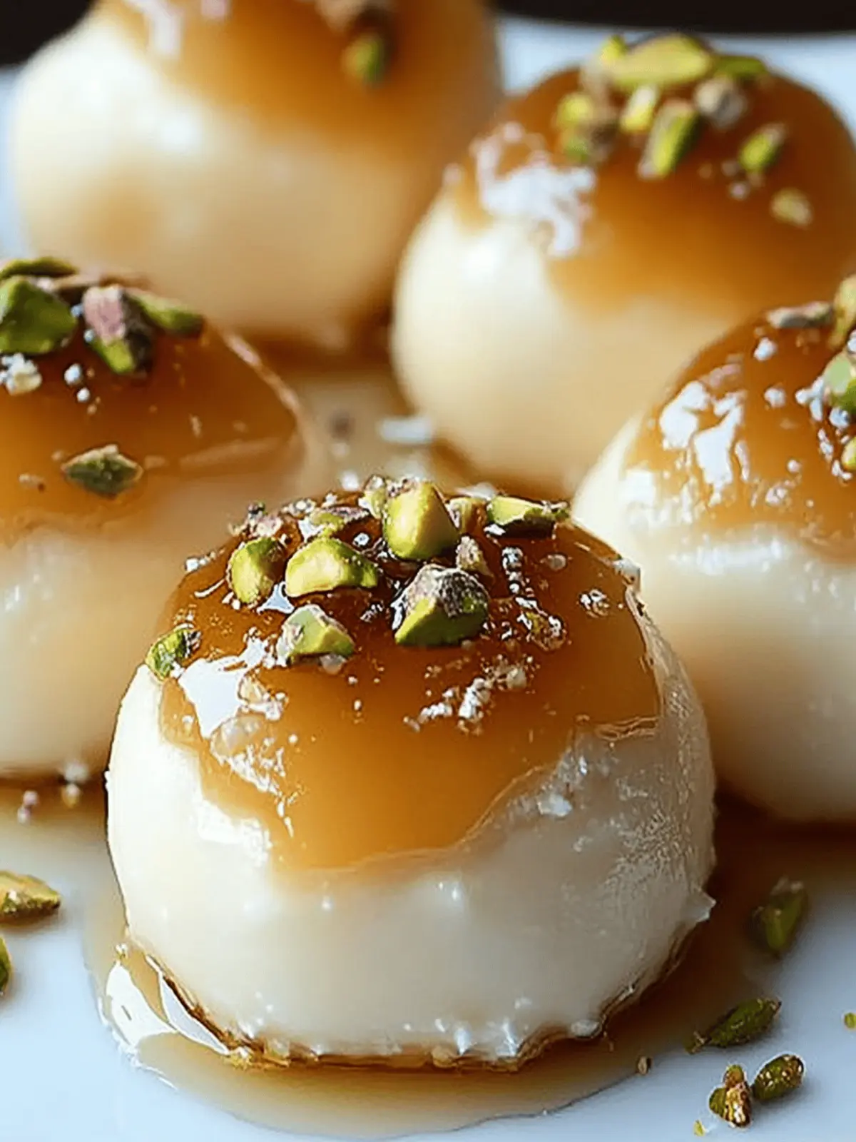 Ricotta Pistachio Honey Bites