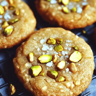 Salted Honey Pistachio Cookies
