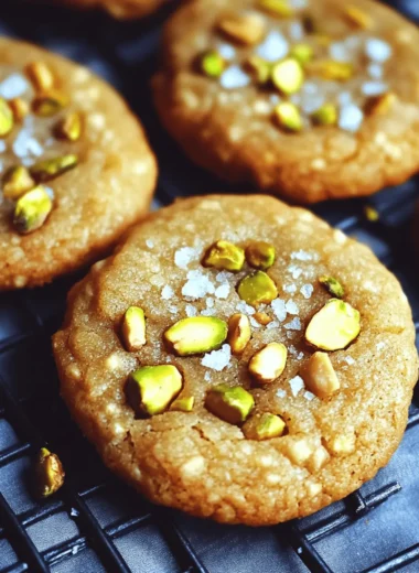 Salted Honey Pistachio Cookies