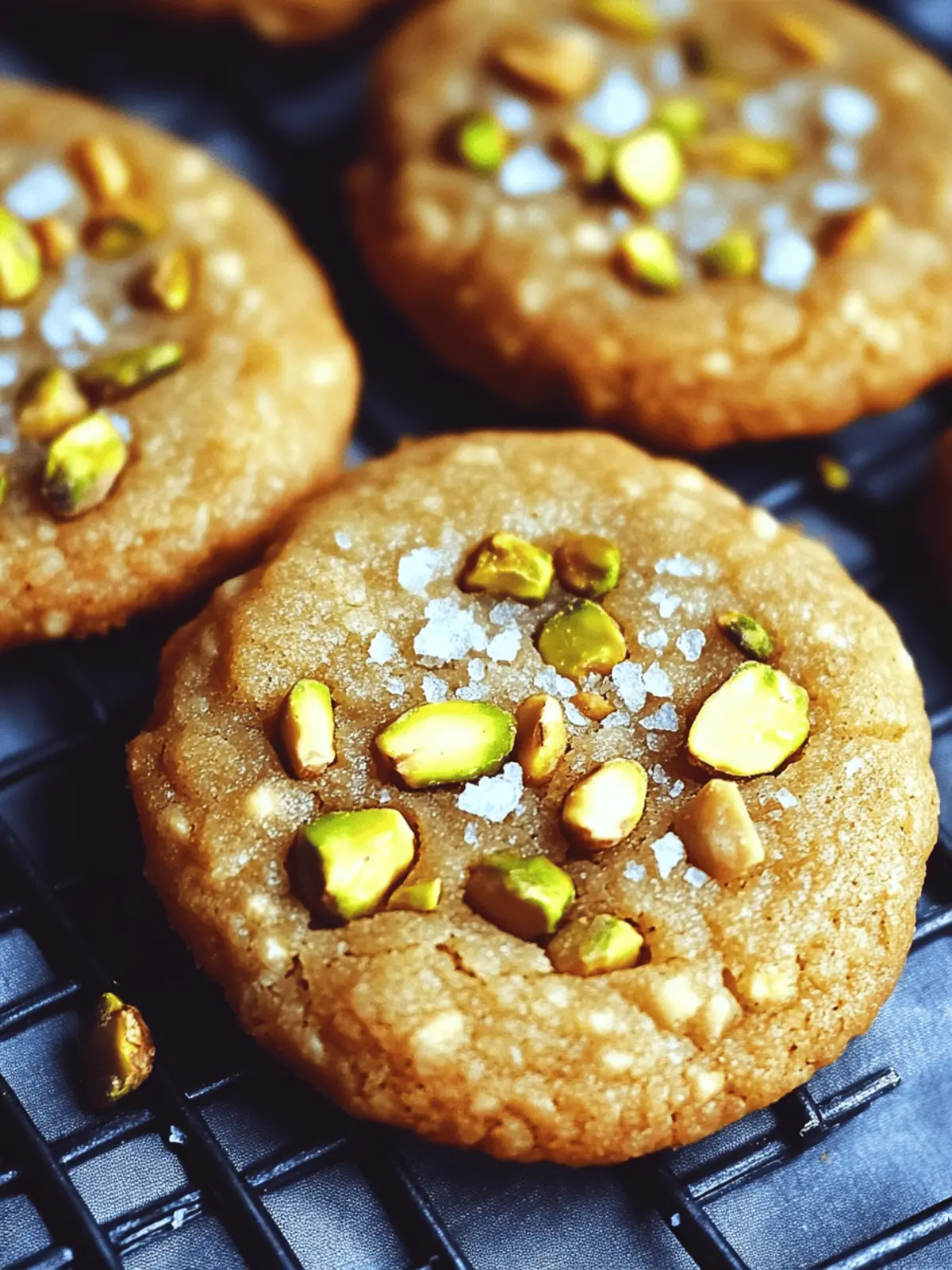 Salted Honey Pistachio Cookies