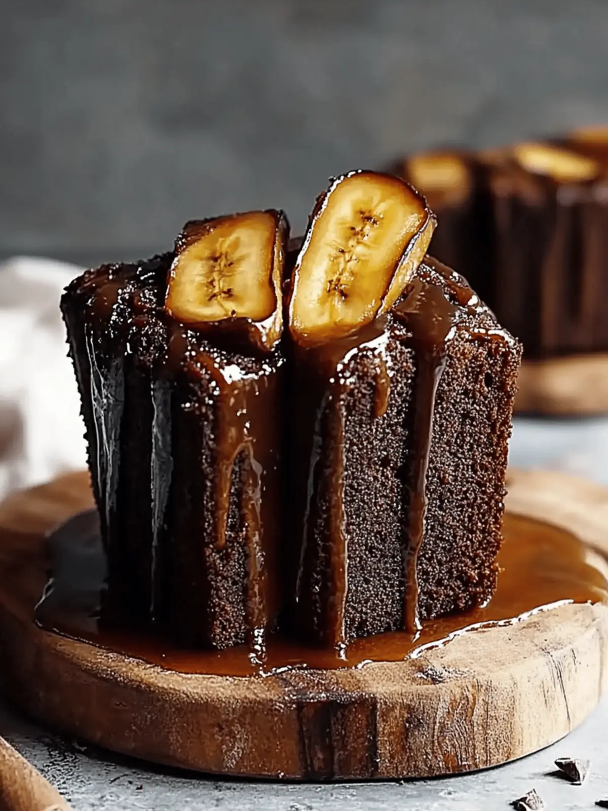 Chocolate & Caramelised Banana Bread