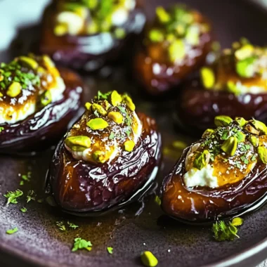 Honey Pistachio Ricotta Stuffed Dates