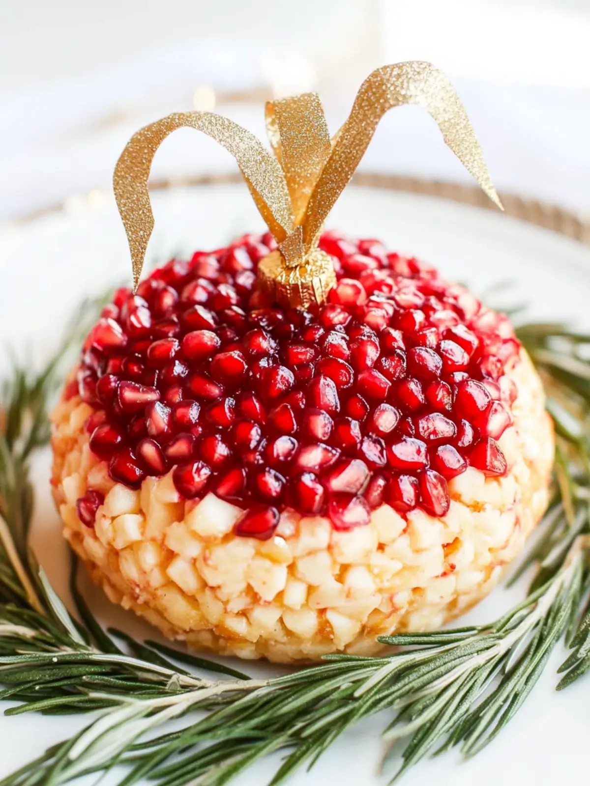 Pomegranate Christmas Cheese Ball
