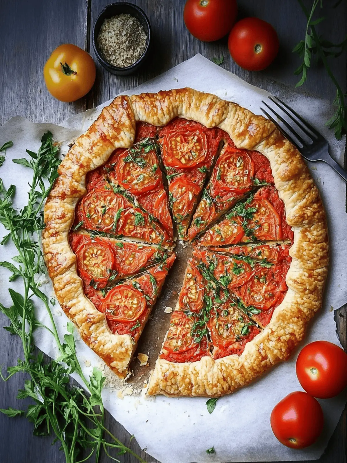 Irresistible Tomato Galette: A Homemade Slice of Heaven 3 Tomato Galette