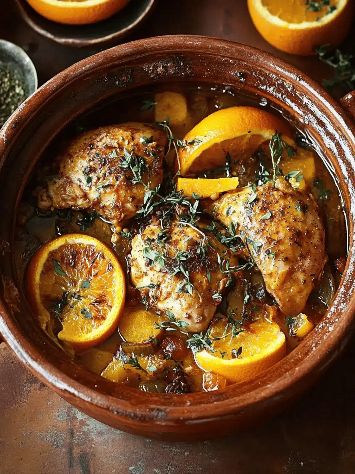 Moroccan Chicken and Orange Tagine