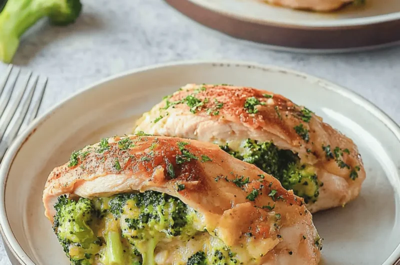 Broccoli Cheddar Stuffed Chicken Breast
