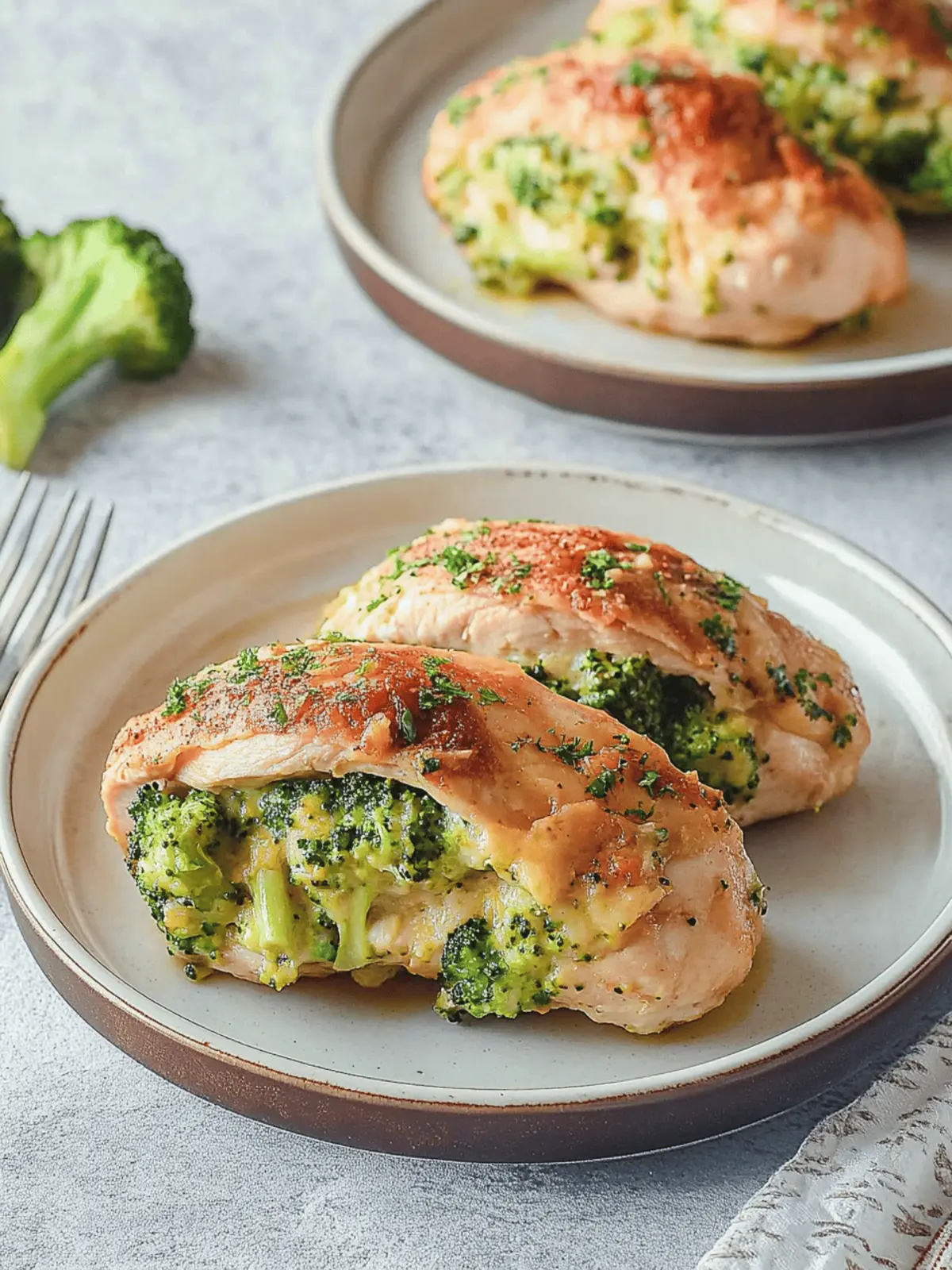 Broccoli Cheddar Stuffed Chicken Breast