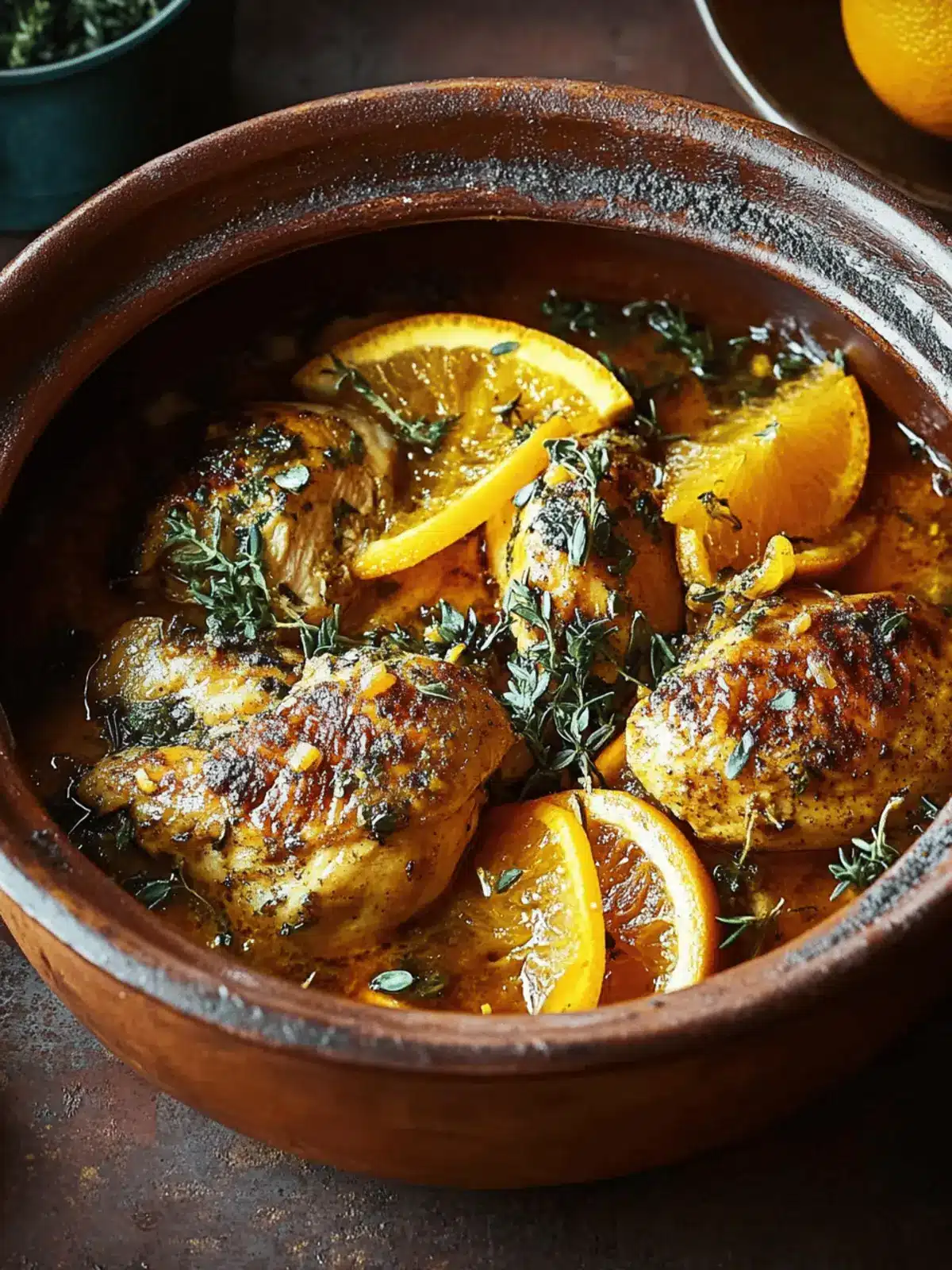 Moroccan Chicken and Orange Tagine