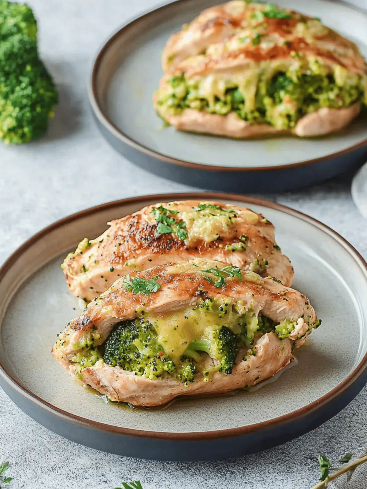 Broccoli Cheddar Stuffed Chicken Breast