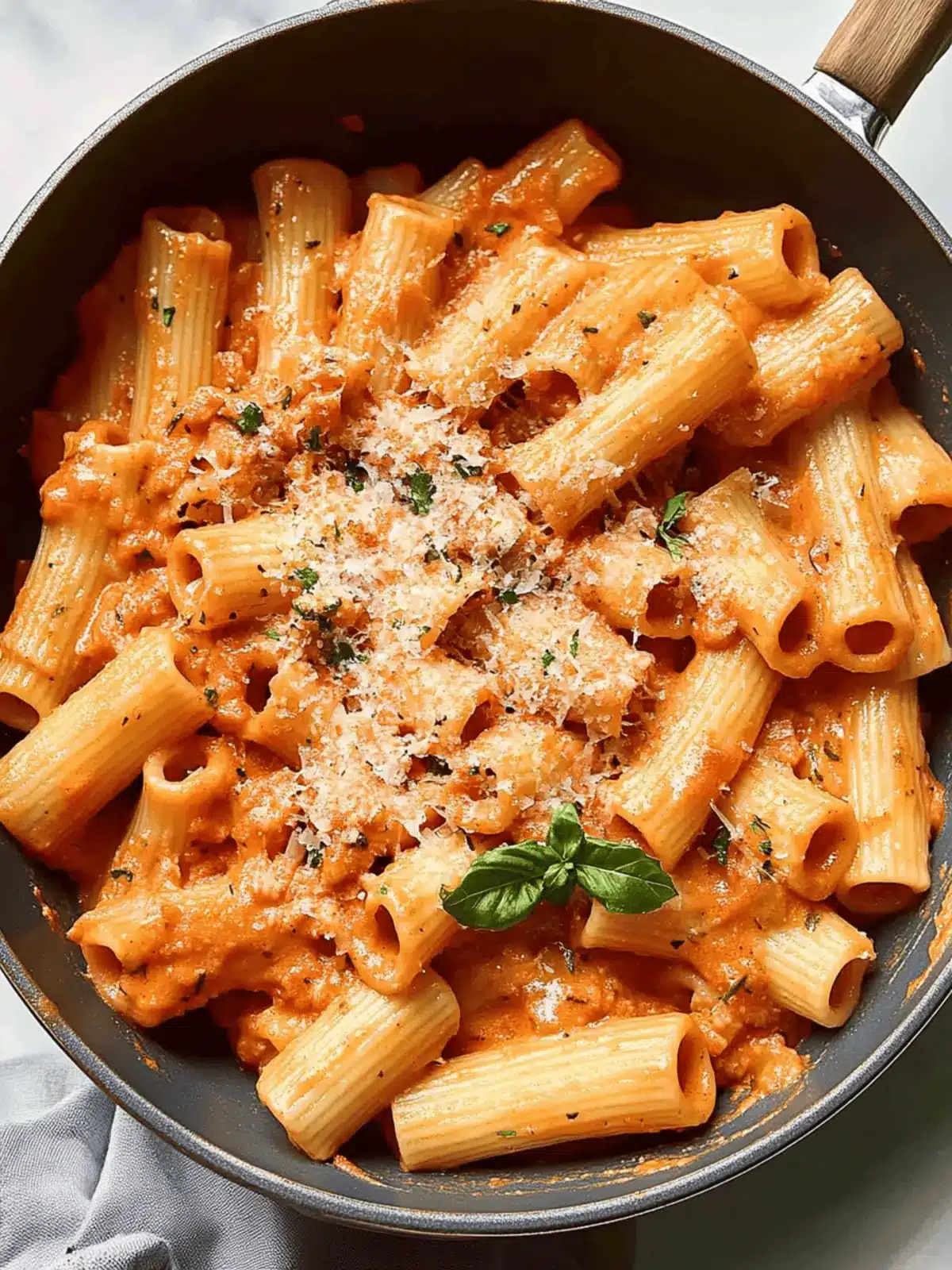 Creamy Tomato Rigatoni Pasta