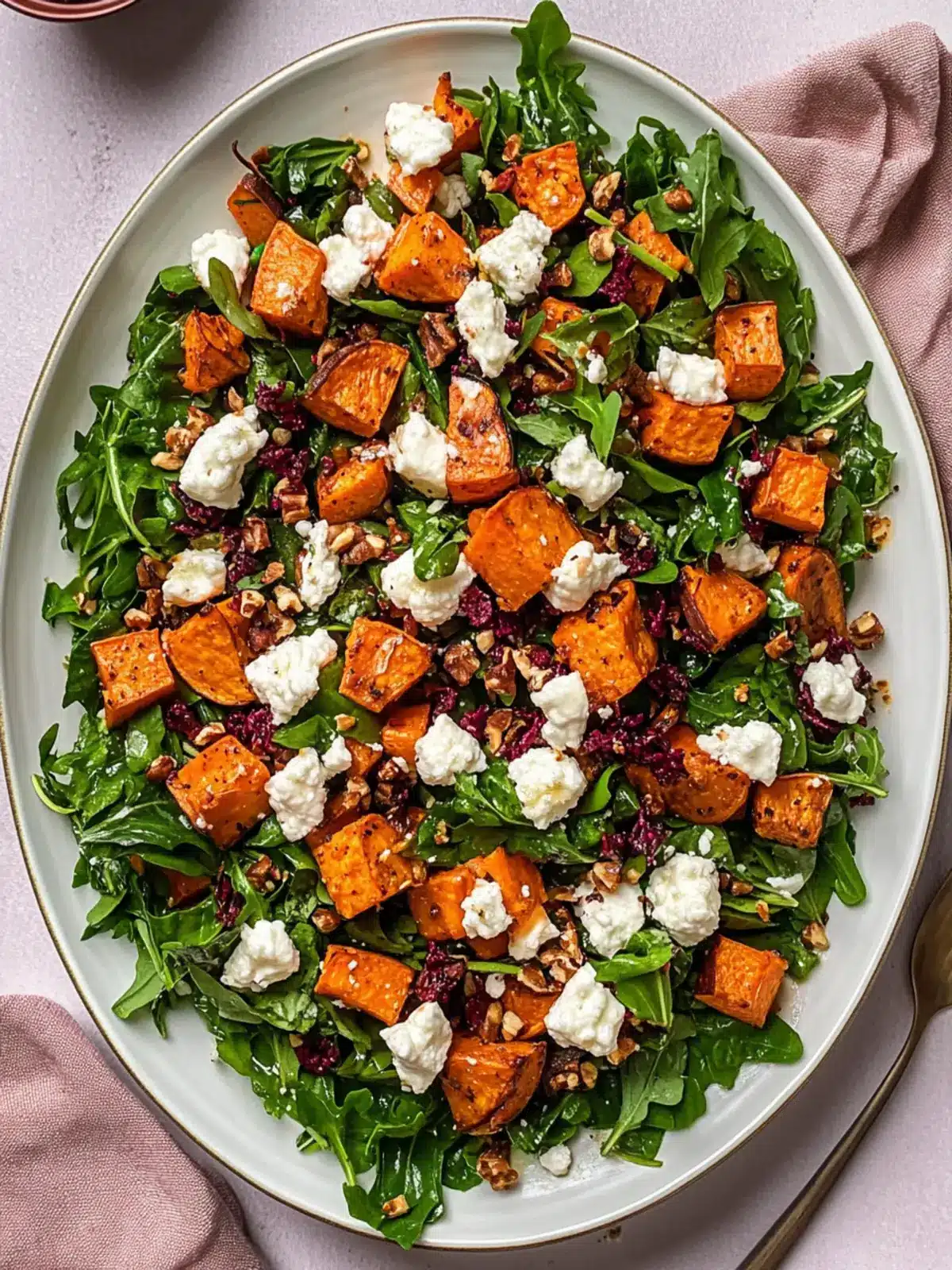 Delicious Roasted Sweet Potato Goat Cheese Salad for Any Occasion 3 Roasted Sweet Potato Goat Cheese Salad