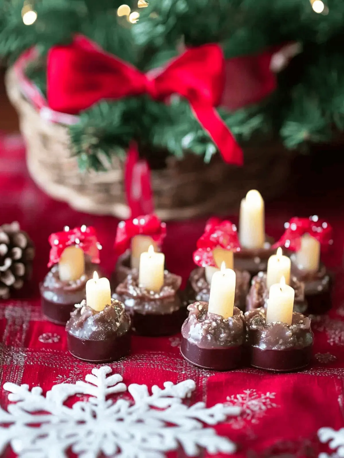 Edible Christmas Candles
