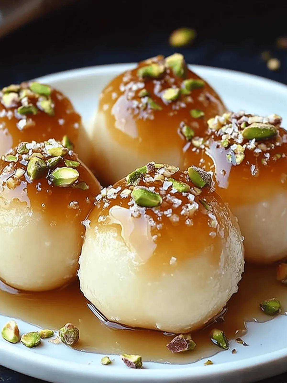 Ricotta Pistachio Honey Bites