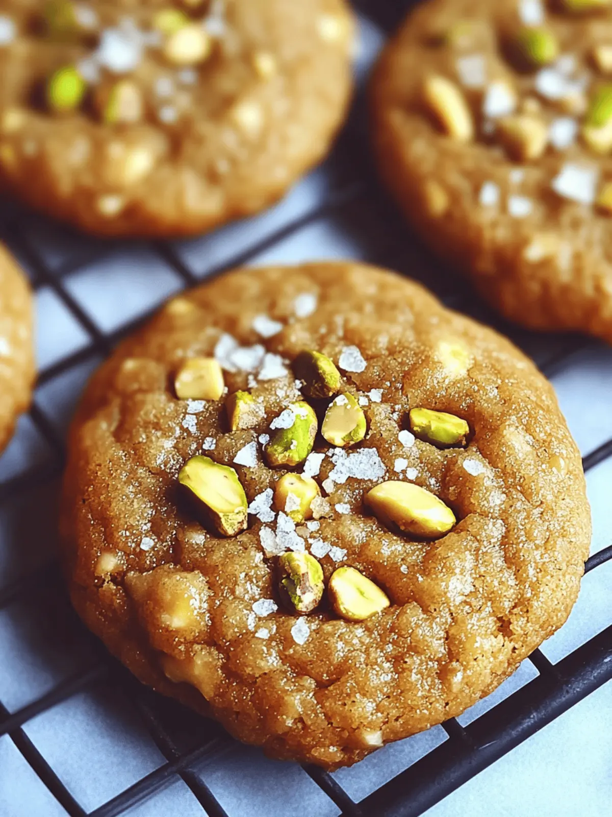 Salted Honey Pistachio Cookies