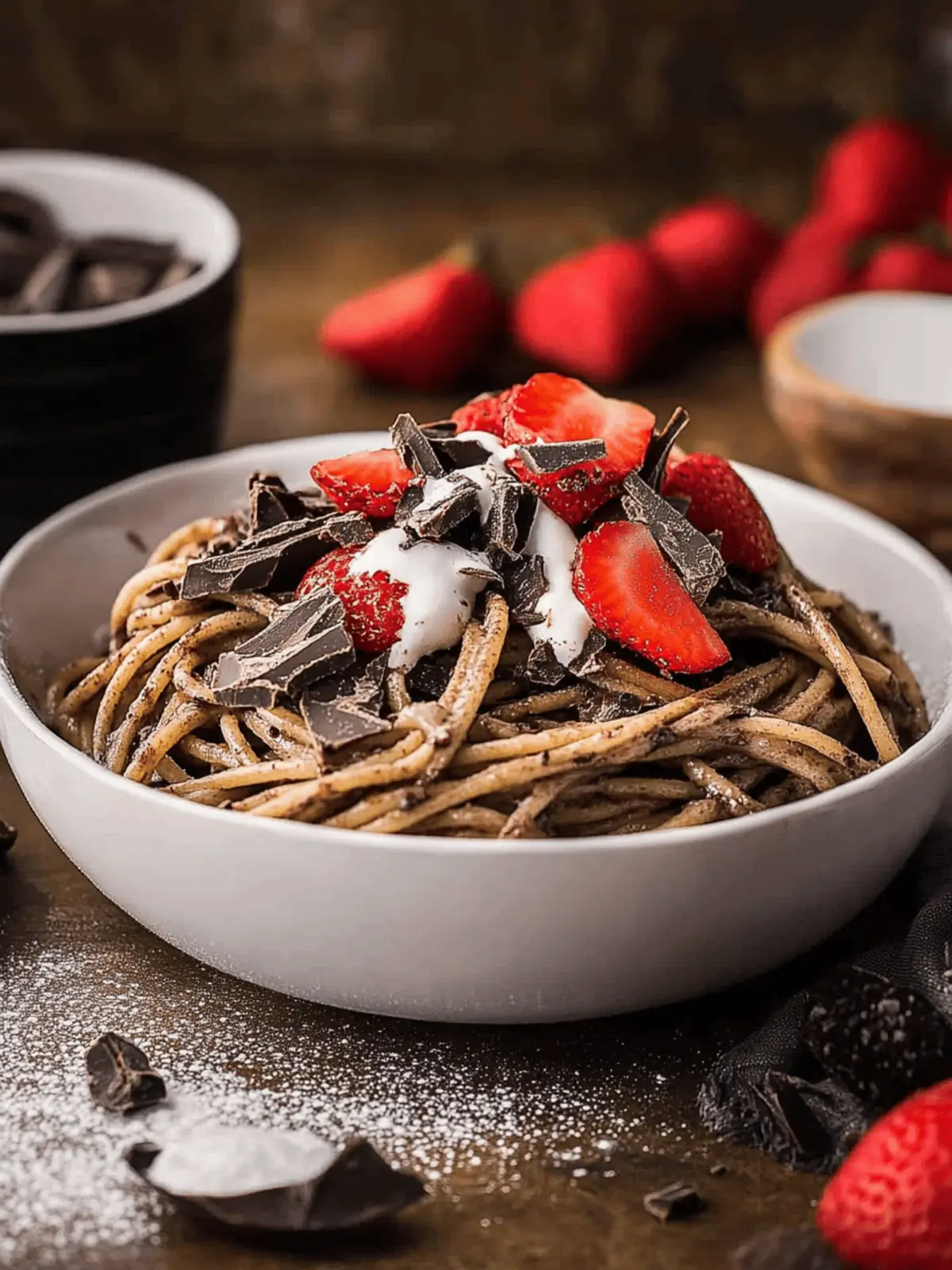 Delightful Chocolate Pancake Spaghetti for Fun Breakfasts 3 Chocolate Pancake Spaghetti