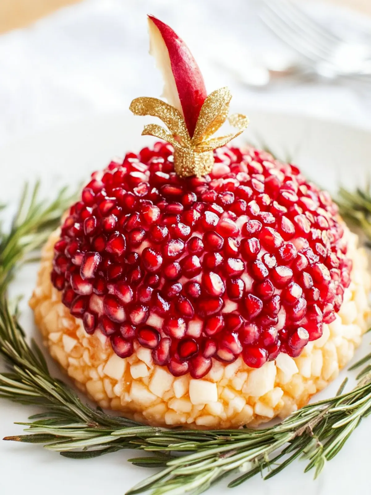 Pomegranate Christmas Cheese Ball