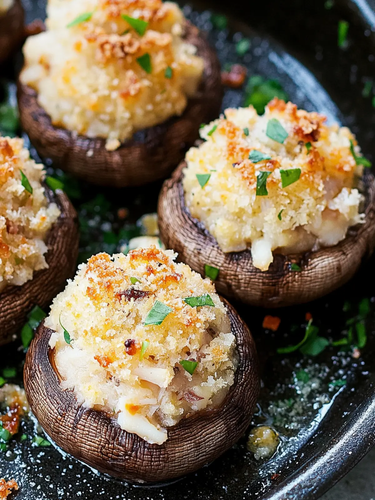 Crab Stuffed Mushrooms
