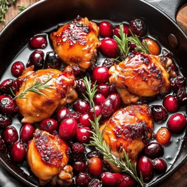 Skillet Cranberry Orange Chicken