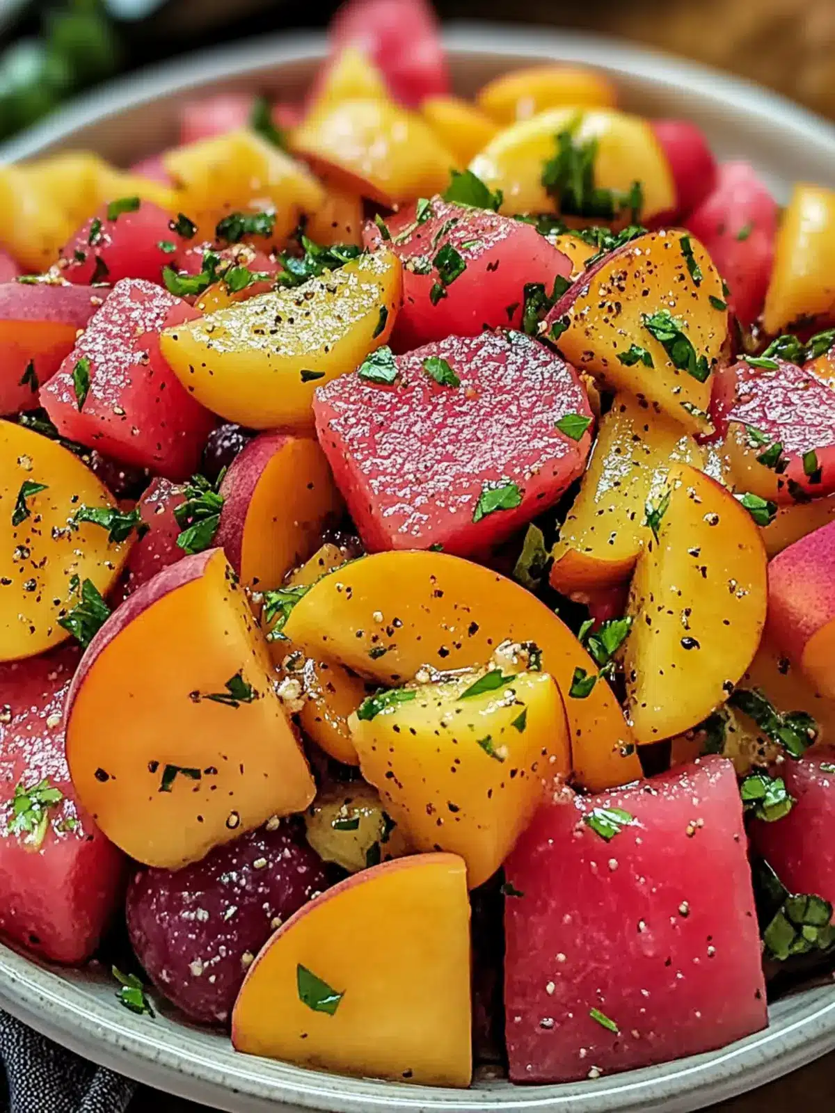 Peach Watermelon Salad