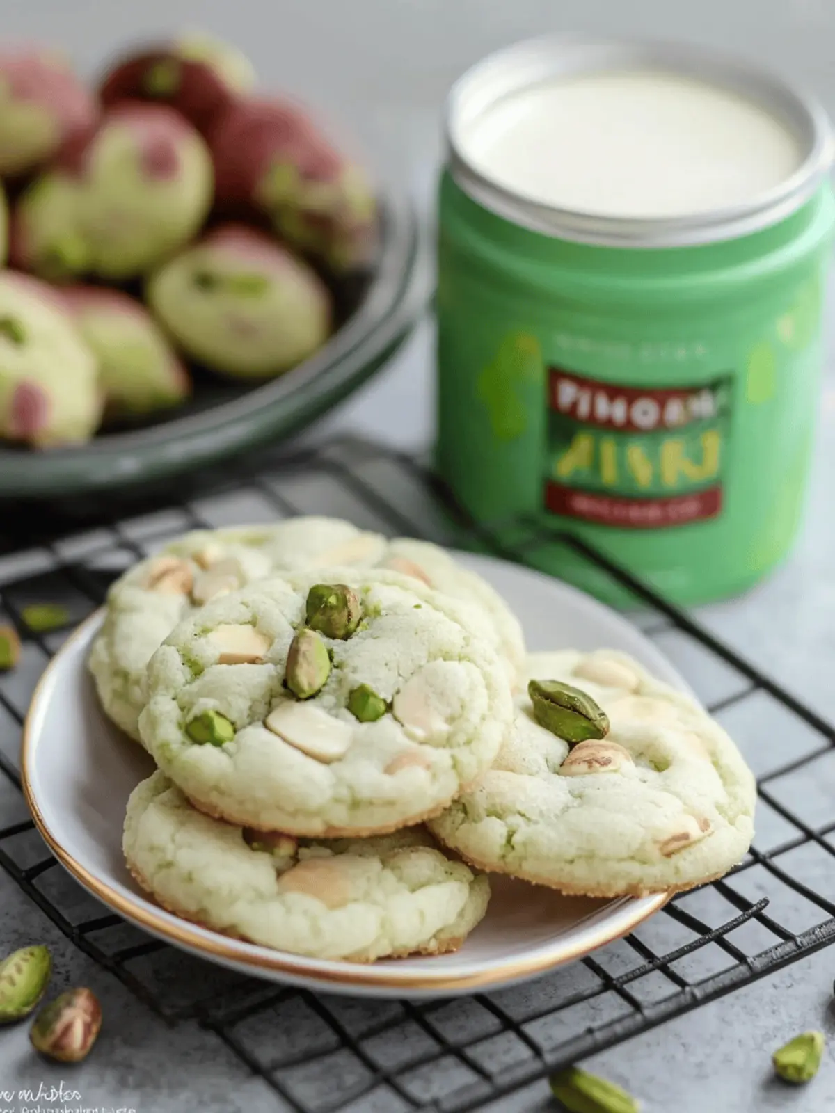 Pistachio Pudding Cookies