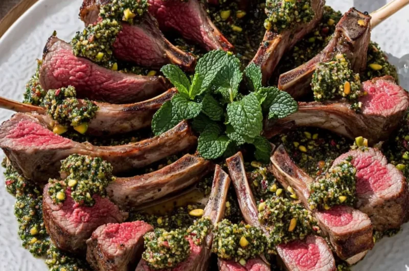 Lamb with Mint and Pistachio Gremolata