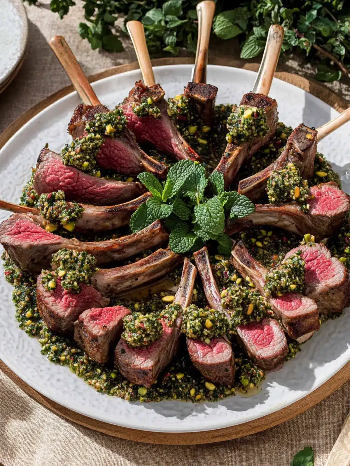 Savor Delight: Lamb with Mint and Pistachio Gremolata Recipe 5 Lamb with Mint and Pistachio Gremolata