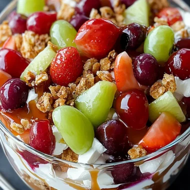 Caramel Crunch Cheesecake Fruit Salad