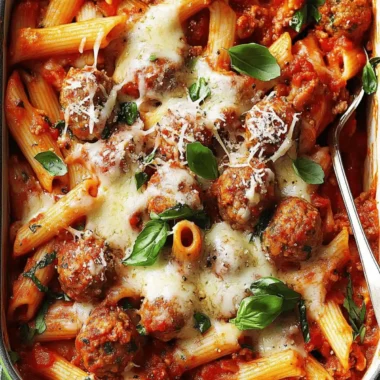 Ultimate Three-Cheese Meatball Mostaccioli You’ll Crave 9 Three-Cheese Meatball Mostaccioli