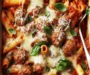 Ultimate Three-Cheese Meatball Mostaccioli You’ll Crave