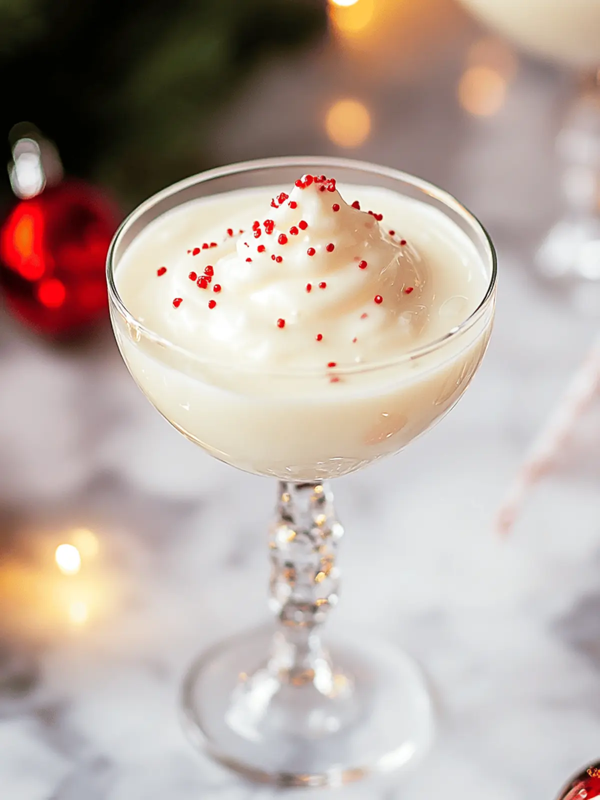 Snowflake Peppermint Cocktail