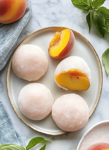 Whole Peach Mochi